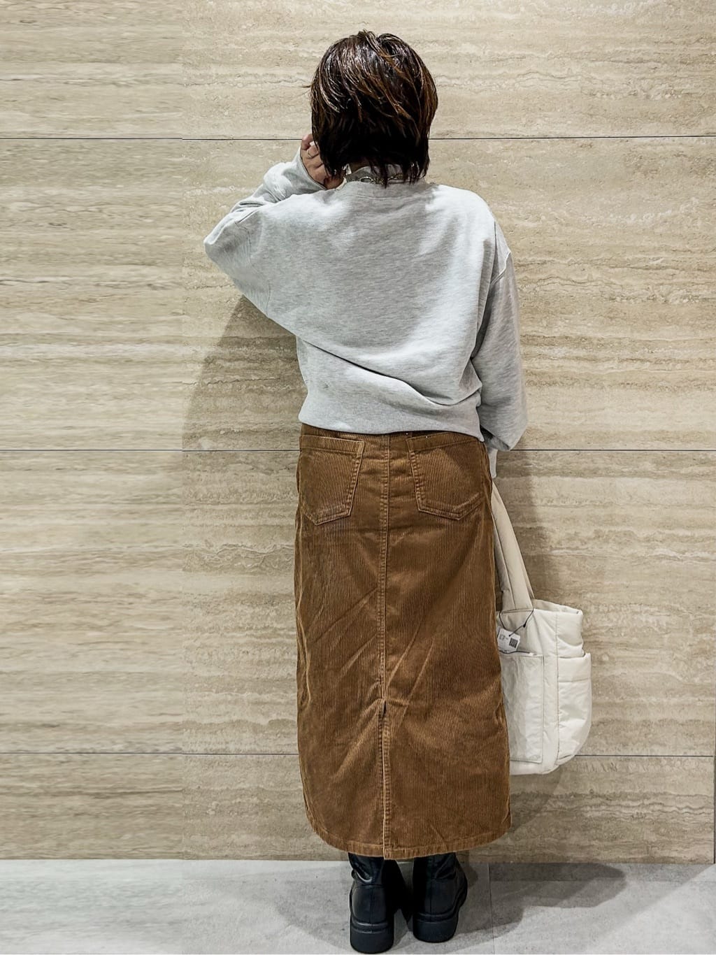NAMIさんの「OPAQUE.CLIP｜裏毛プリント刺繍ロゴ【洗濯機OK】」を使ったコーディネート