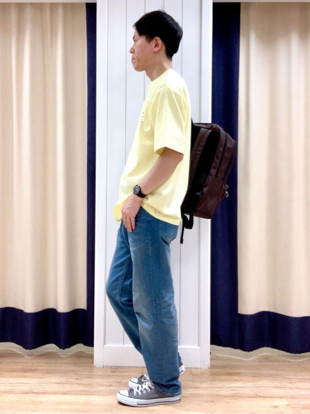 Takaさんの「Dessin｜【ユニセックス・洗える】Deddy刺繍入り オーガニックコットンTシャツ」を使ったコーディネート