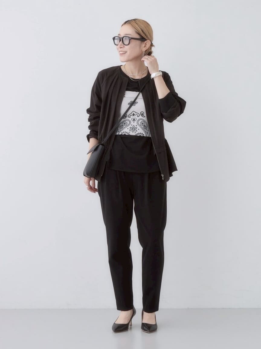 kotakiさんの「INDIVI｜ストレッチシアーロングTシャツ」を使ったコーディネート