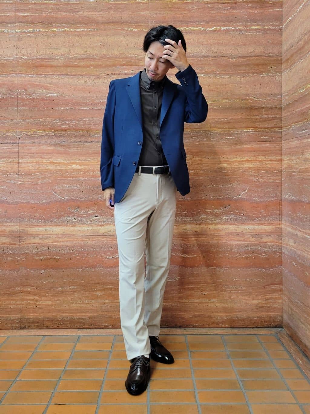 piroyaさんの「TAKEO KIKUCHI｜【COOL CITY WEAR】アーバンクール ジャケット /接触冷感・吸水速乾」を使ったコーディネート