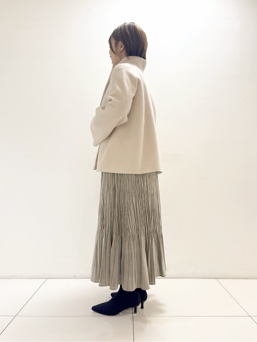ayumiさんの「UNTITLED｜【着回しが効く／オンオフアウター】ウールショートコート」を使ったコーディネート
