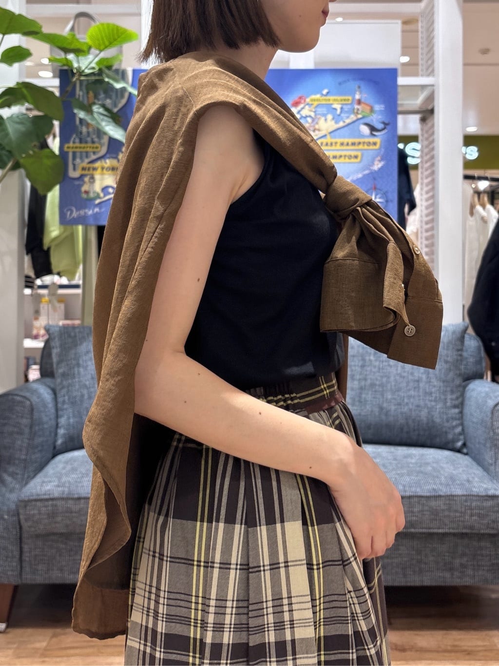 risaさんの「Dessin｜【洗える】ノースリーブカットソー」を使ったコーディネート
