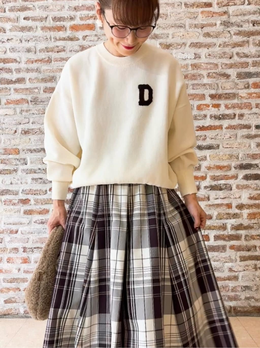 Yasucoさんの「Dessin｜キルトフードジャケット」を使ったコーディネート