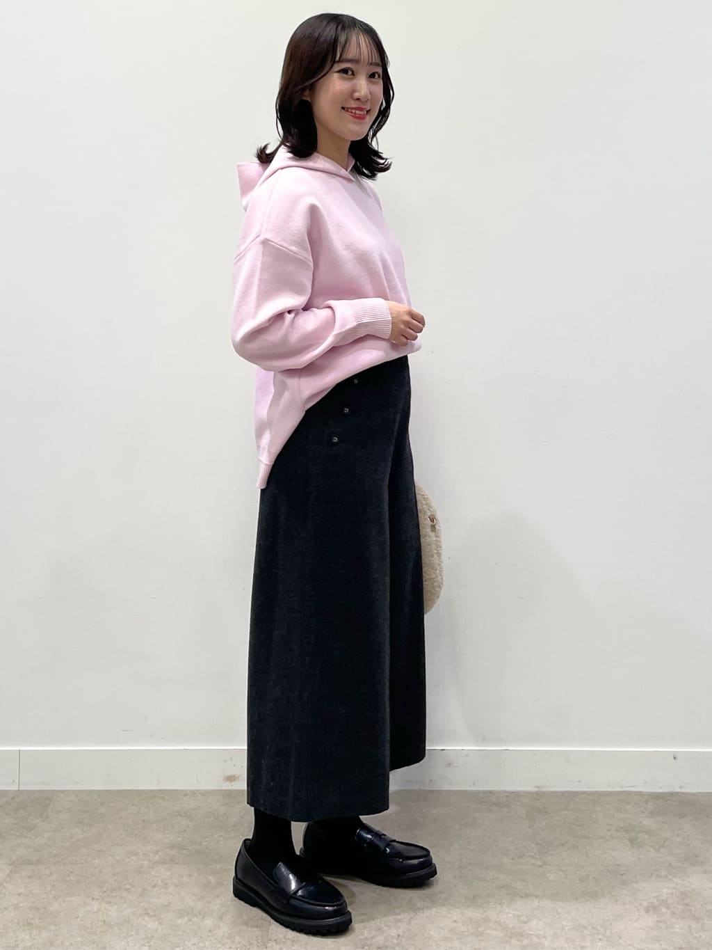 yukariさんの「Dessin｜【洗える／体型カバー】ちょうどいいニットパーカ」を使ったコーディネート