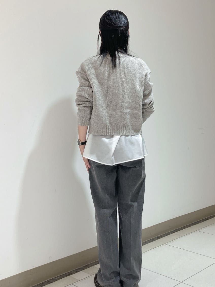 環さんの「UNTITLED｜【ゆったりサイズ／着丈短め】ジップニットカーディガン」を使ったコーディネート