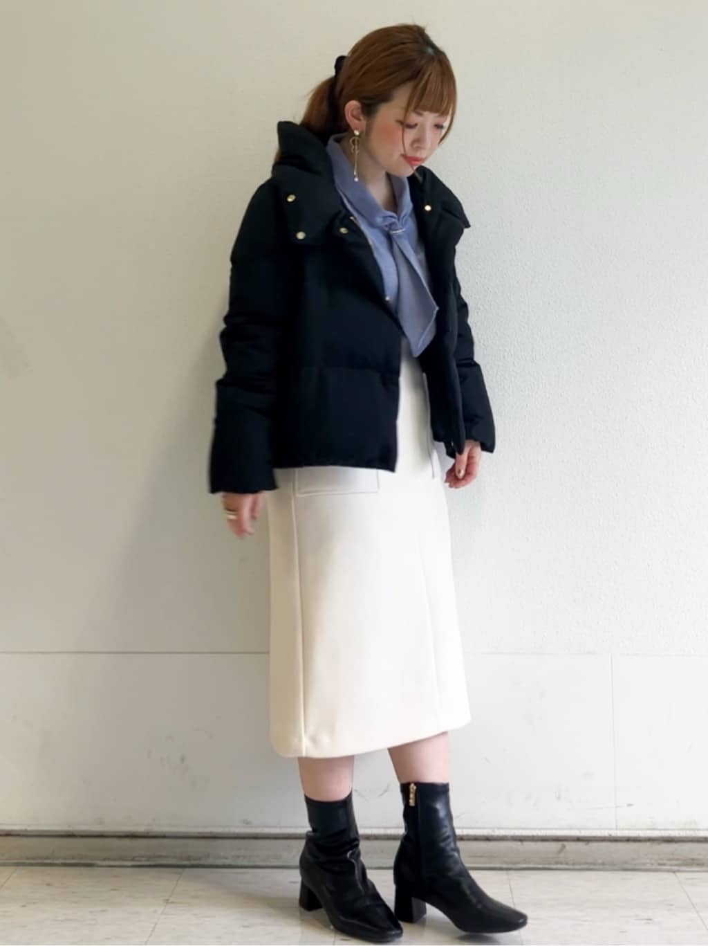 MIPPOさんの「index｜KAWADAダウンショートコート【撥水／洗濯機OK／静電気防止裏地】《XS～LL》」を使ったコーディネート