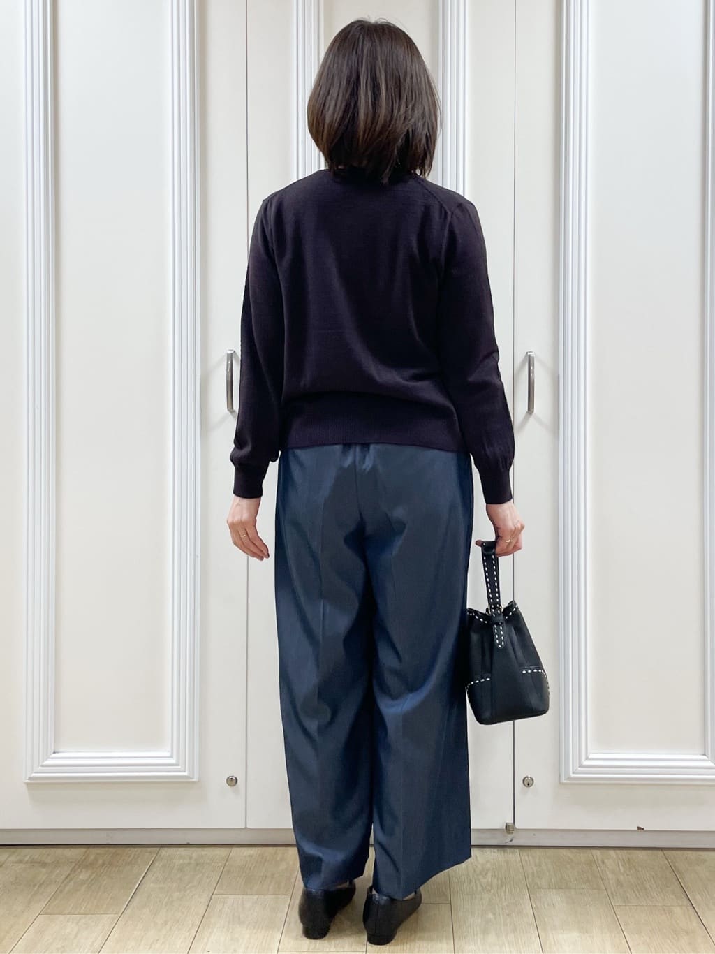 めいさんの「Reflect｜【キレイめもカジュアルスタイルも◎】ストレートワイドシルエットパンツ」を使ったコーディネート