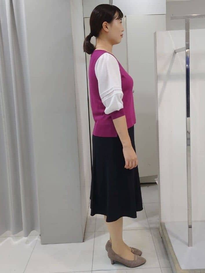 AZUSAさんの「Reflect｜【WEB先行カラーあり／手洗い可】ジョーゼットスリーブ&times;ニット」を使ったコーディネート