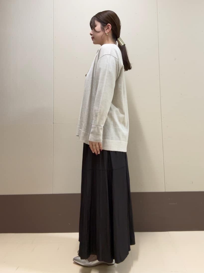 Atsumiさんの「UNTITLED｜【アンサンブル可/洗える/ボタンなし】シルクウールカシミヤ 着流しカーディガン」を使ったコーディネート