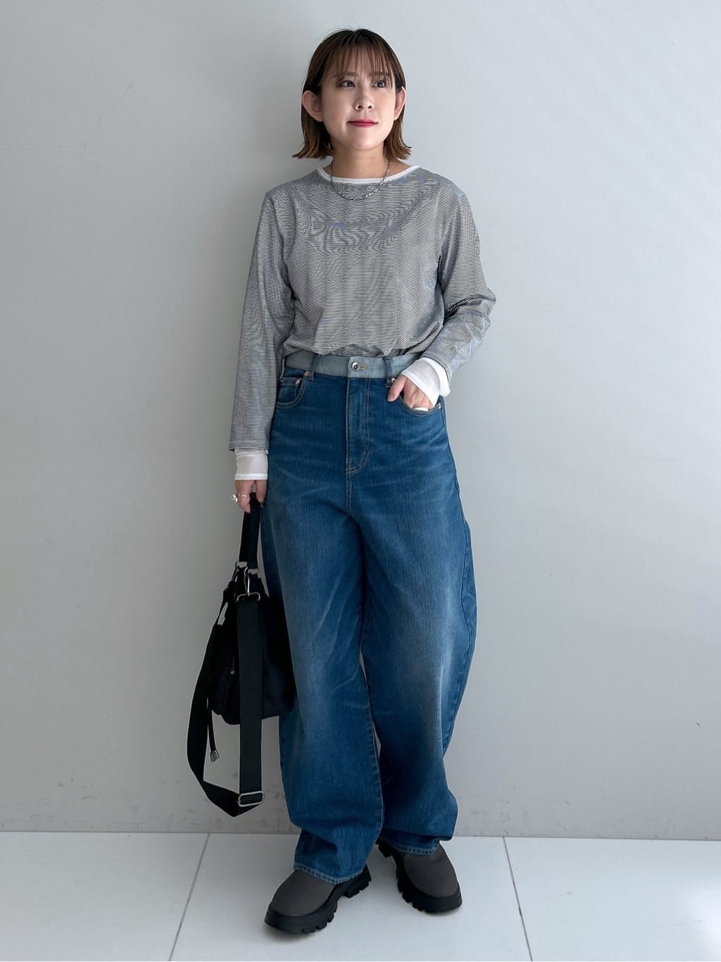 Hirokaさんの「Dessin｜【洗える】デニムカーブパンツ」を使ったコーディネート