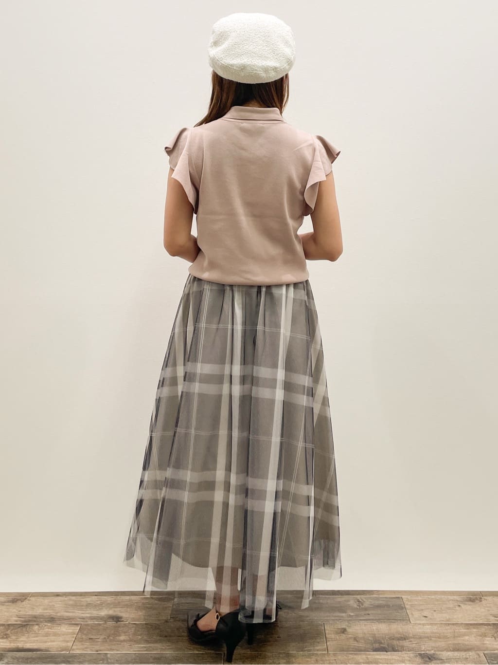 Asukaさんの「OPAQUE.CLIP｜フレアスリーブボウタイニット【洗濯機洗い可／接触冷感／抗ピル】」を使ったコーディネート
