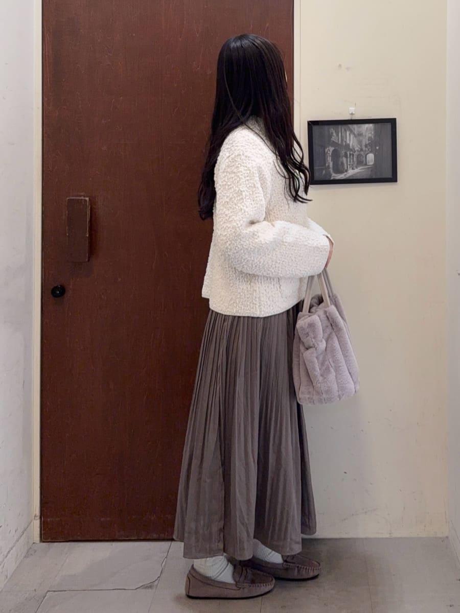 ふーちゃんさんの「SHOO･LA･RUE｜【高レビュー/2WAY】きれい見えで上品な ストライプファートートバッグ」を使ったコーディネート