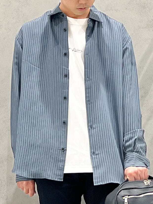 SHI-MAさんの「THE SHOP TK｜チェック＆ストライプ アソート長袖シャツ【洗濯機OK】」を使ったコーディネート