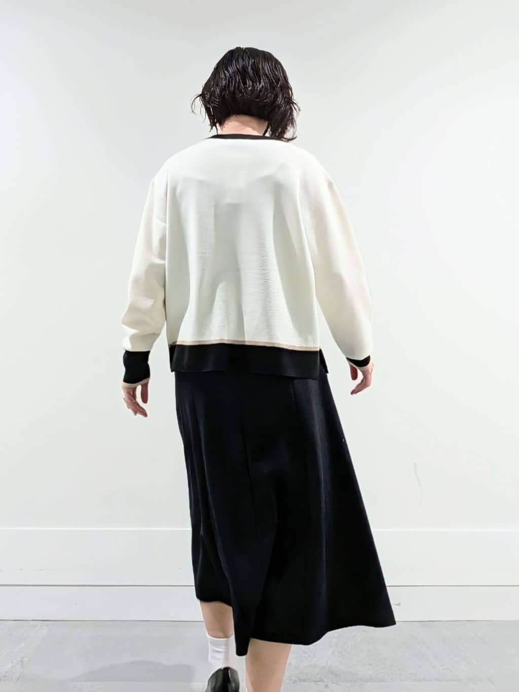 ミズタさんの「UNTITLED｜【アンサンブル可/洗える】ウールミラノリブニット」を使ったコーディネート