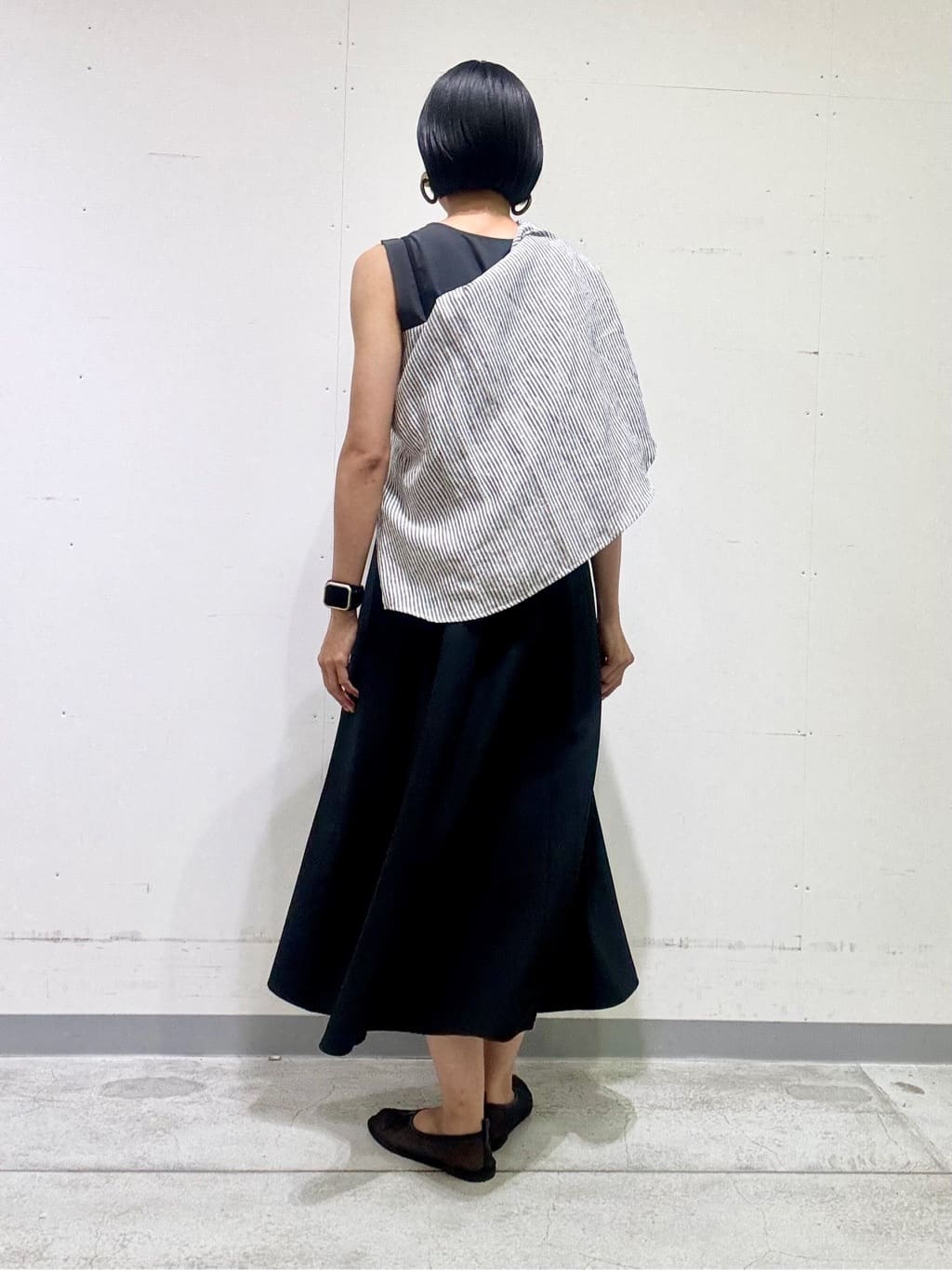 naoさんの「INDIVI｜【UVケア】エアリージョーゼット キャミワンピース」を使ったコーディネート