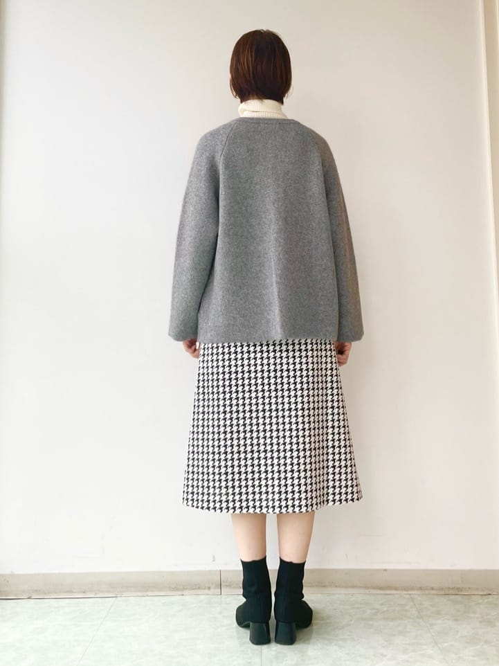 aliceさんの「UNTITLED｜【軽アウター/ミドル丈】ウールニットコーディガン」を使ったコーディネート