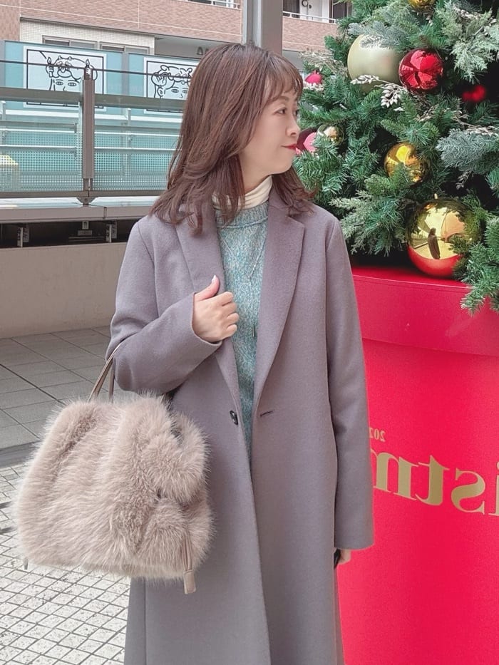 makiさんの「UNTITLED｜【スタイリッシュ／オンオフ兼用】ウールチェスターコート」を使ったコーディネート