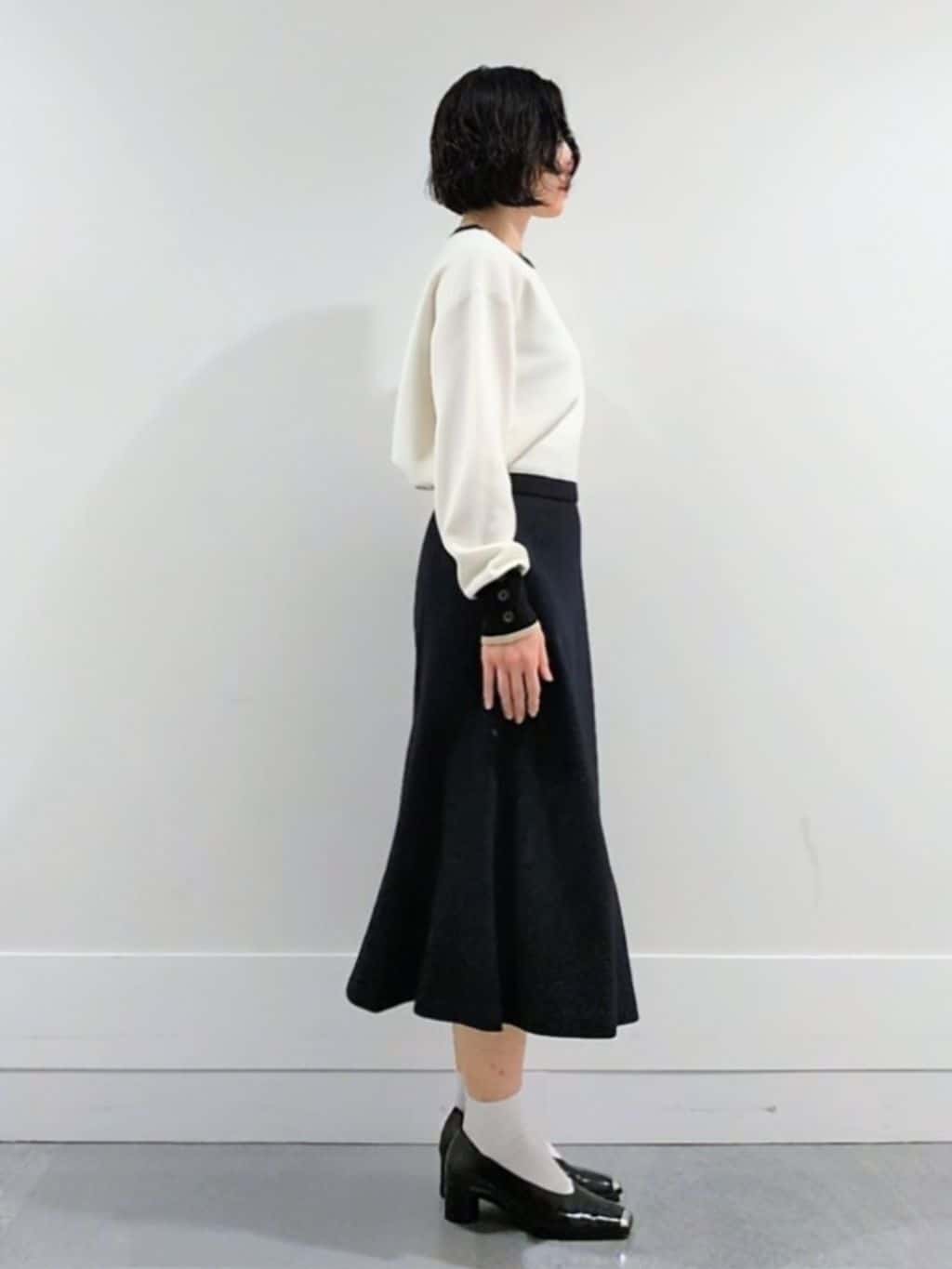 ミズタさんの「UNTITLED｜【アンサンブル可/洗える】ウールミラノリブニット」を使ったコーディネート