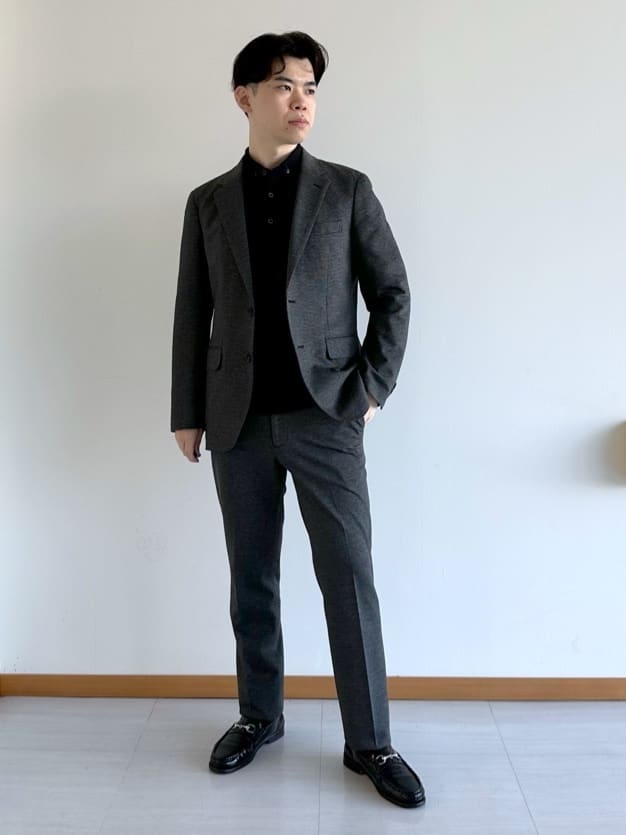 イッシーさんの「TAKEO KIKUCHI｜【None Of Stress】アクティブジャージ 千鳥 ジャケット」を使ったコーディネート