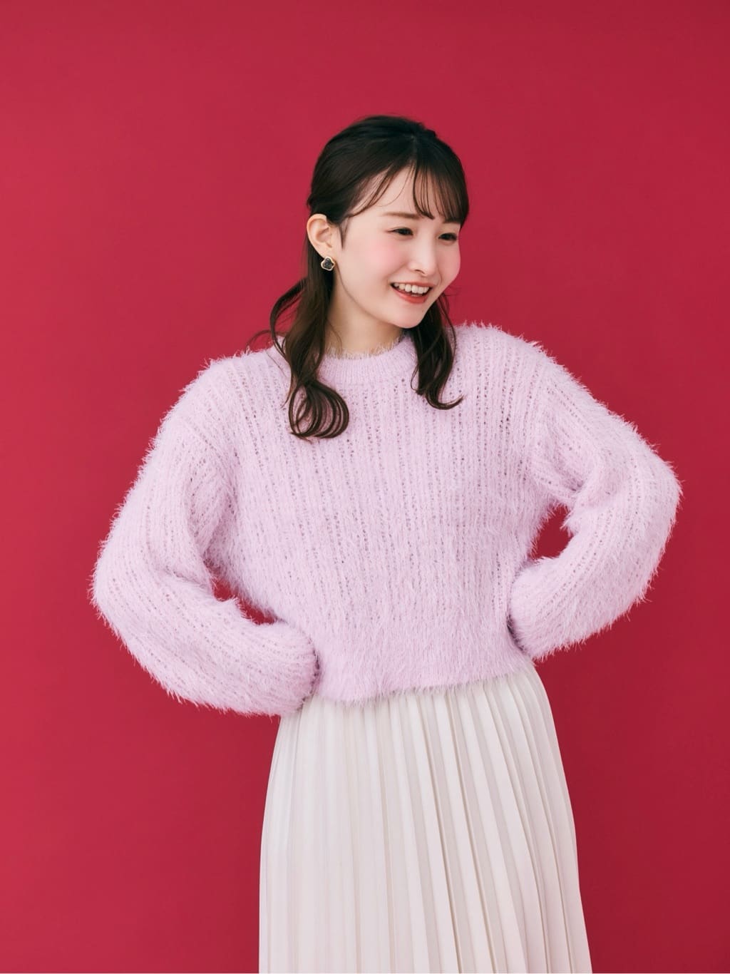 みさかさんの「index｜プリーツスカート【洗濯機OK】」を使ったコーディネート