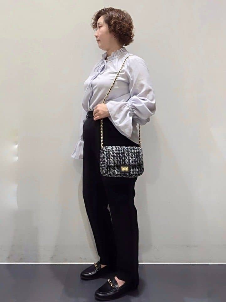 ゆきをさんの「OPAQUE.CLIP｜フリルカラーブラウス【洗濯機OK】」を使ったコーディネート