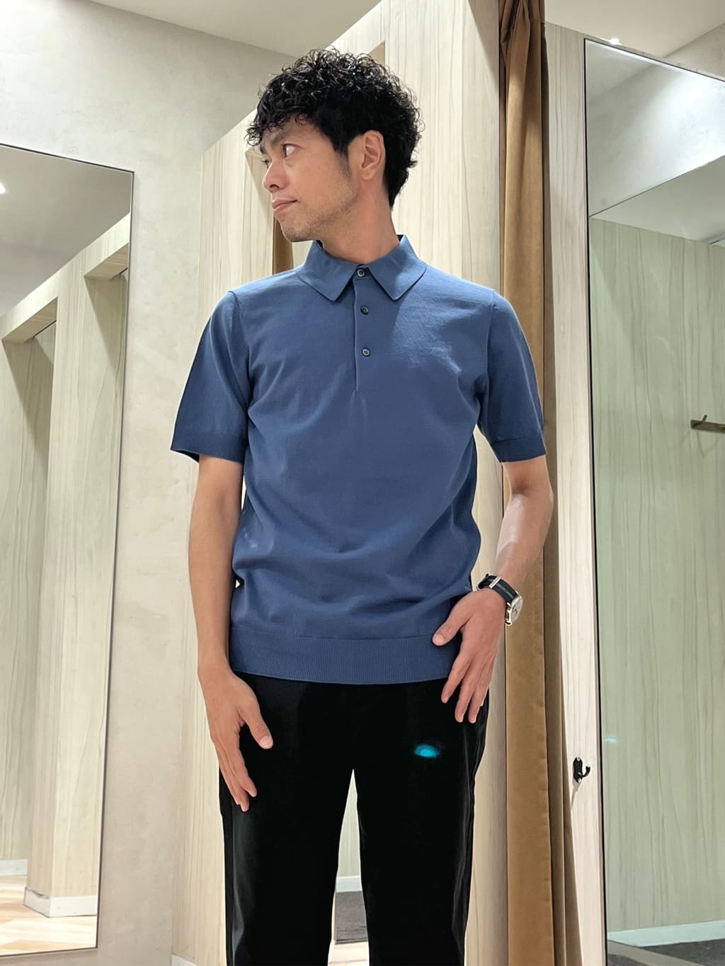 URAさんの「TAKEO KIKUCHI｜【Made in JAPAN】播州織 ストレッチ パンツ」を使ったコーディネート