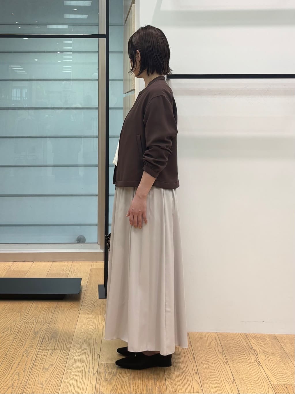 asamiさんの「INDIVI｜【洗える／体型カバー】美シルエットニット」を使ったコーディネート