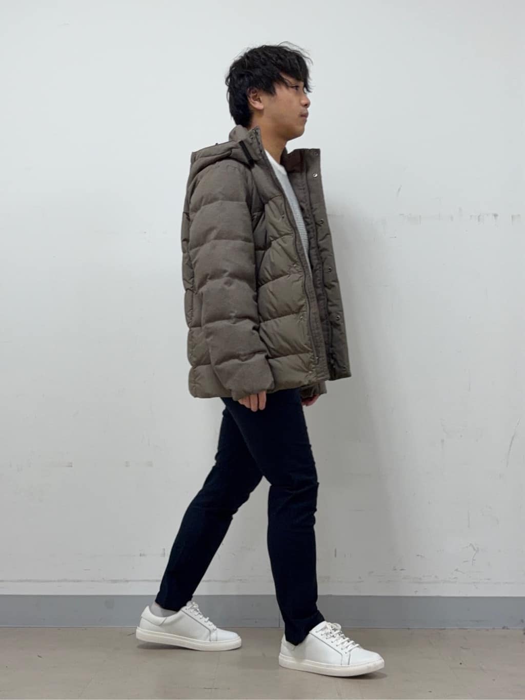Hiroさんの「TAKEO KIKUCHI｜カラーコンビ ダウンブルゾン」を使ったコーディネート