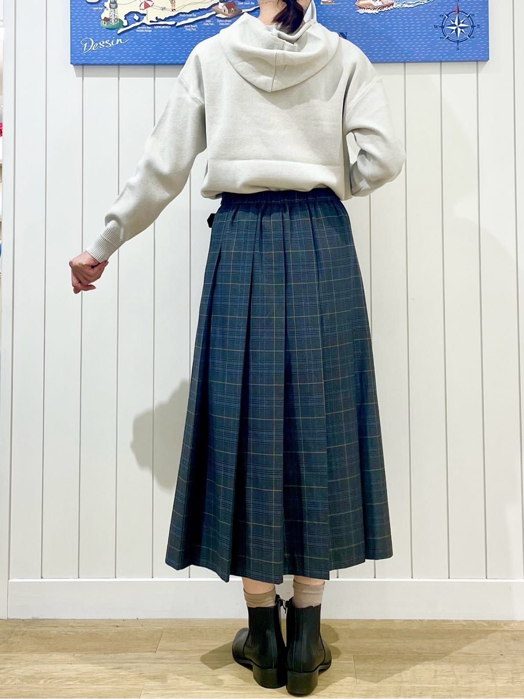 uwatokoさんの「Dessin｜【洗える／体型カバー】ちょうどいいニットパーカ」を使ったコーディネート