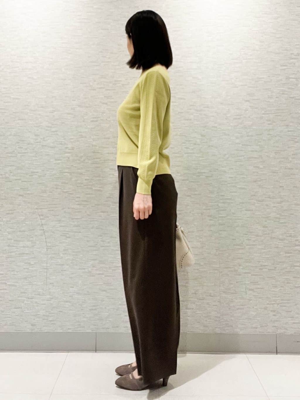 marikoさんの「Reflect｜【選べる6色／長く着られる◎】ボートネックニット」を使ったコーディネート