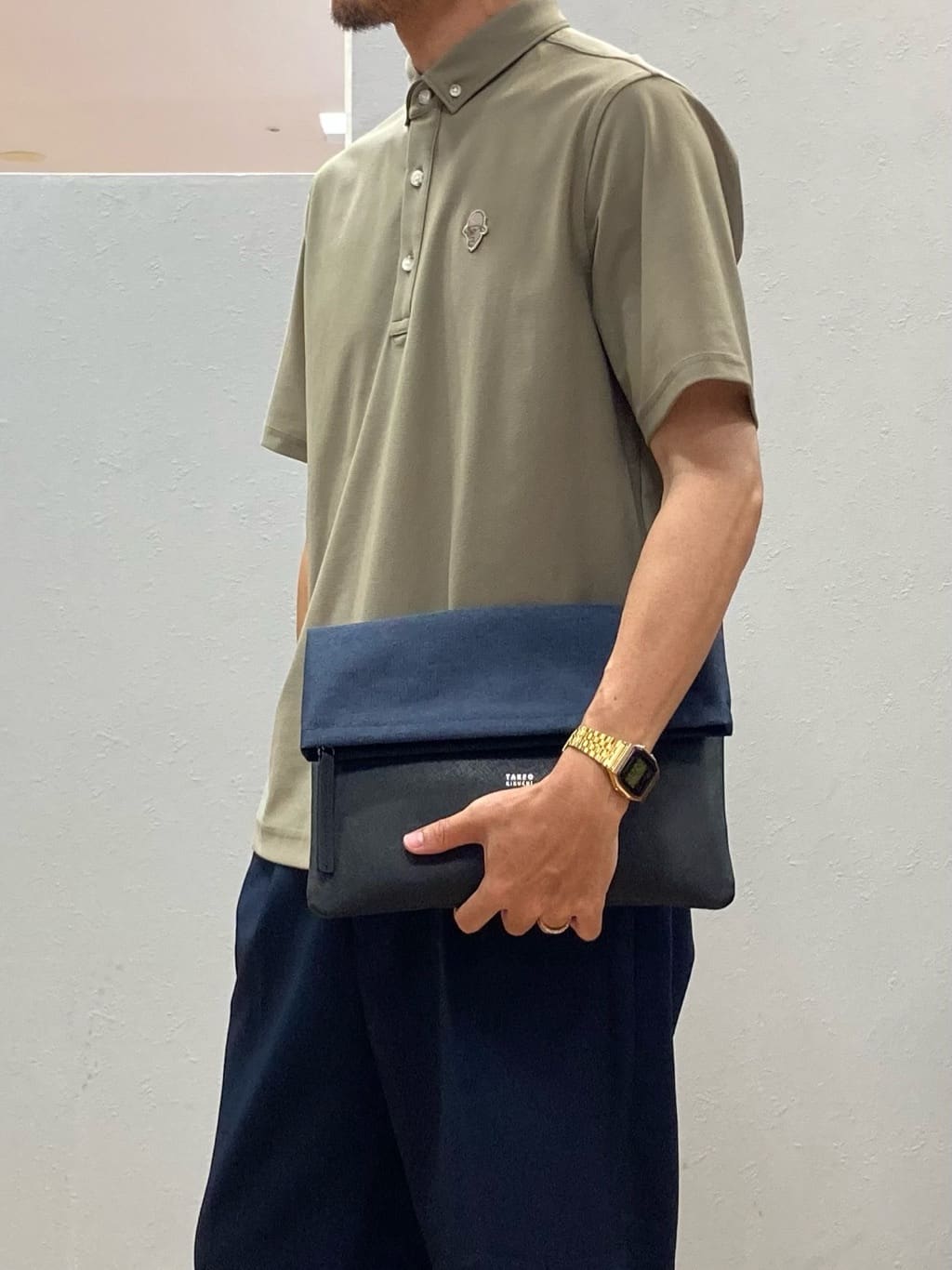 シュンさんの「TAKEO KIKUCHI｜【COOL CITY WEAR】エアートール ポロシャツ /接触冷感・通気性」を使ったコーディネート