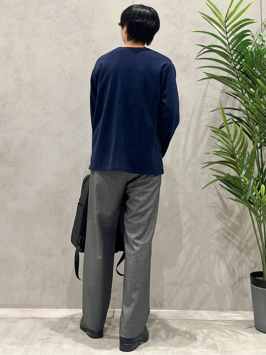 SHI-MAさんの「THE SHOP TK｜【セットでお買い得！】モールニットカーディガン＋長袖Tシャツ　洗濯機OK/吸水速乾・毛玉になりにくい」を使ったコーディネート