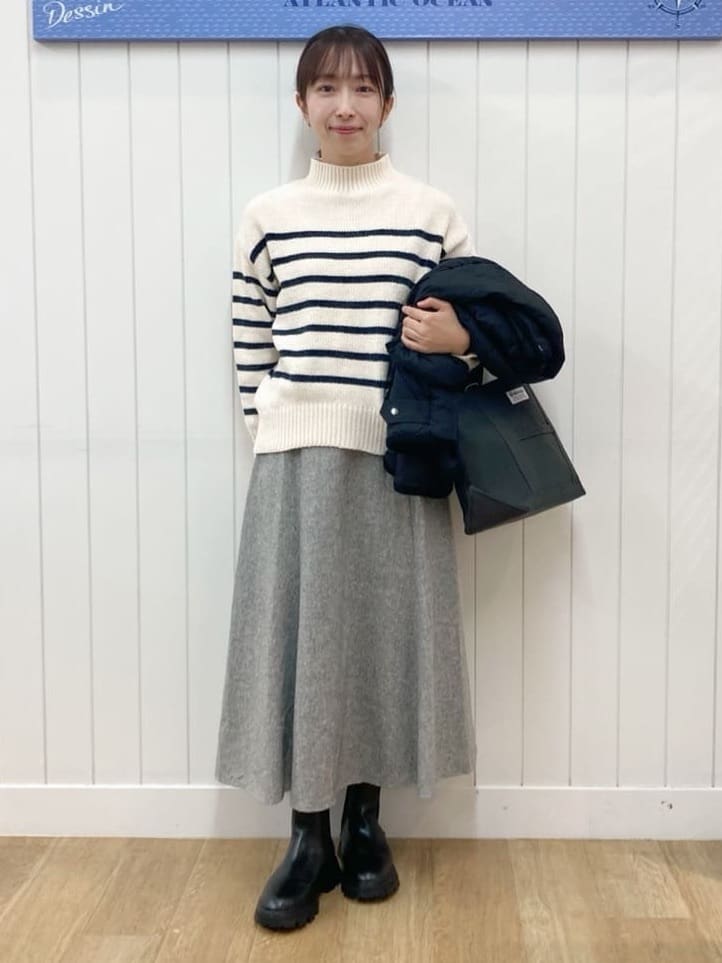 yoshiさんの「Dessin｜【撥水・2WAY】ミュラーダウンコートミドル丈」を使ったコーディネート