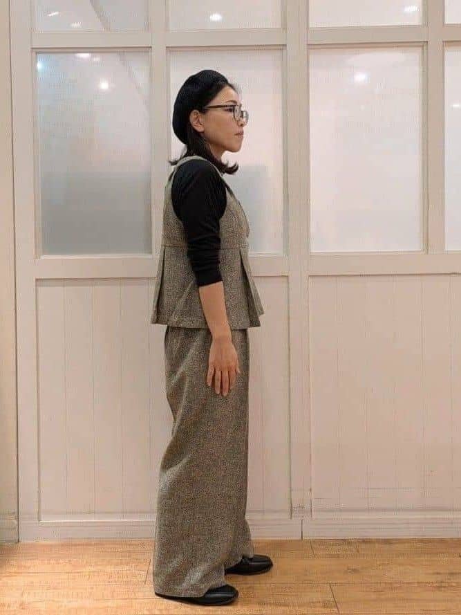 まゆみさんの「SHOO･LA･RUE｜【洗濯機可/S-LL】毎日コーデに シアーテレコロンT」を使ったコーディネート