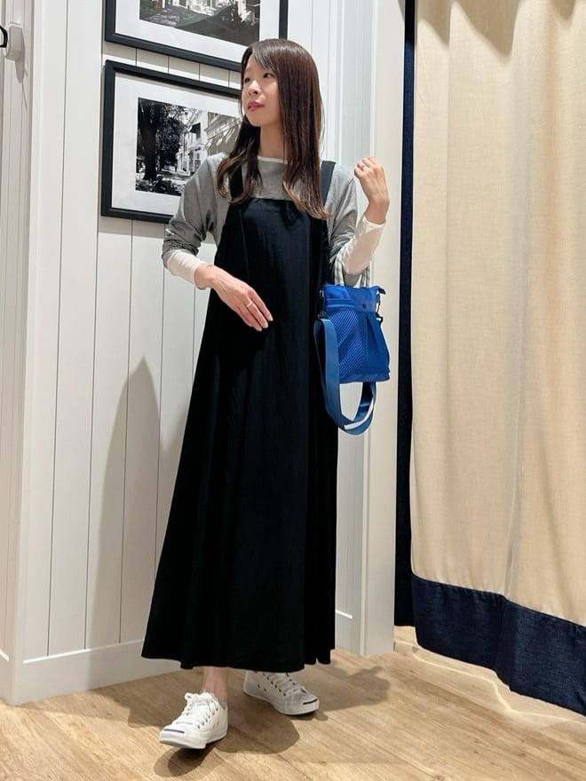mihoさんの「Dessin｜【洗える】ナイロンジャンパースカート」を使ったコーディネート