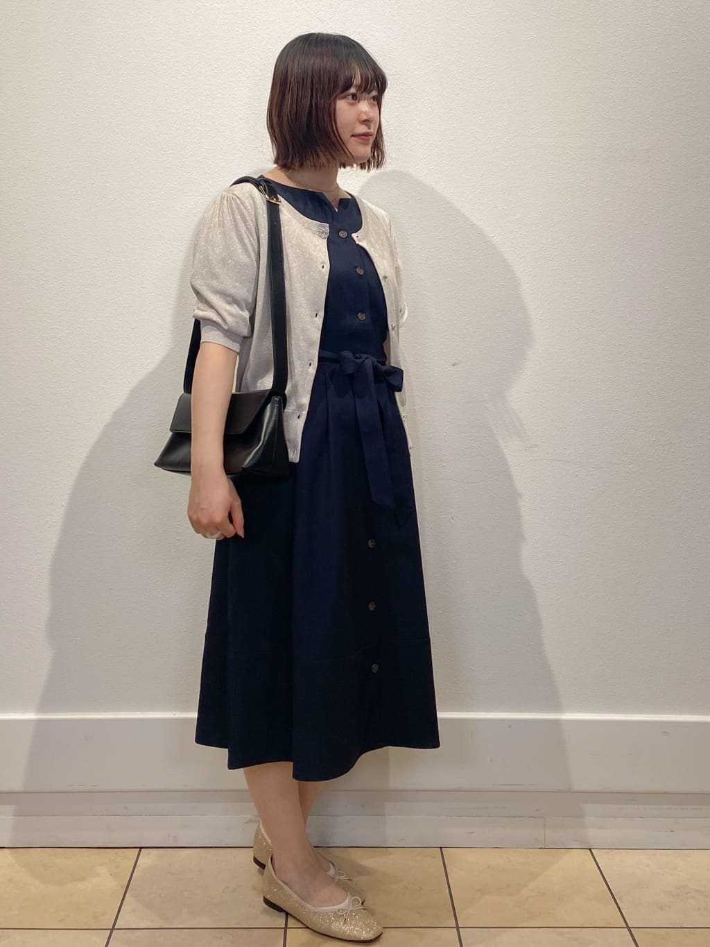 kimiさんの「index｜タックパフスリーブワンピース【洗濯機洗い可／イージーアイロン】」を使ったコーディネート