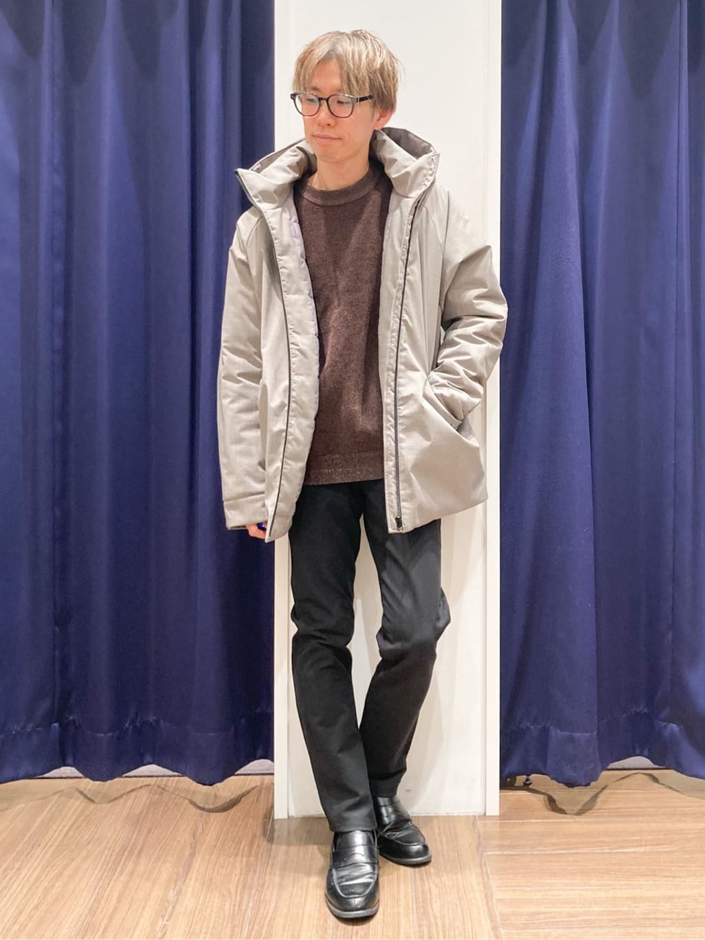 つーじーさんの「THE SHOP TK｜【軽くて、暖かい】SORONA／ソロナ 中綿ブルゾン 防風/軽量/洗濯機OK/フード脱着可」を使ったコーディネート