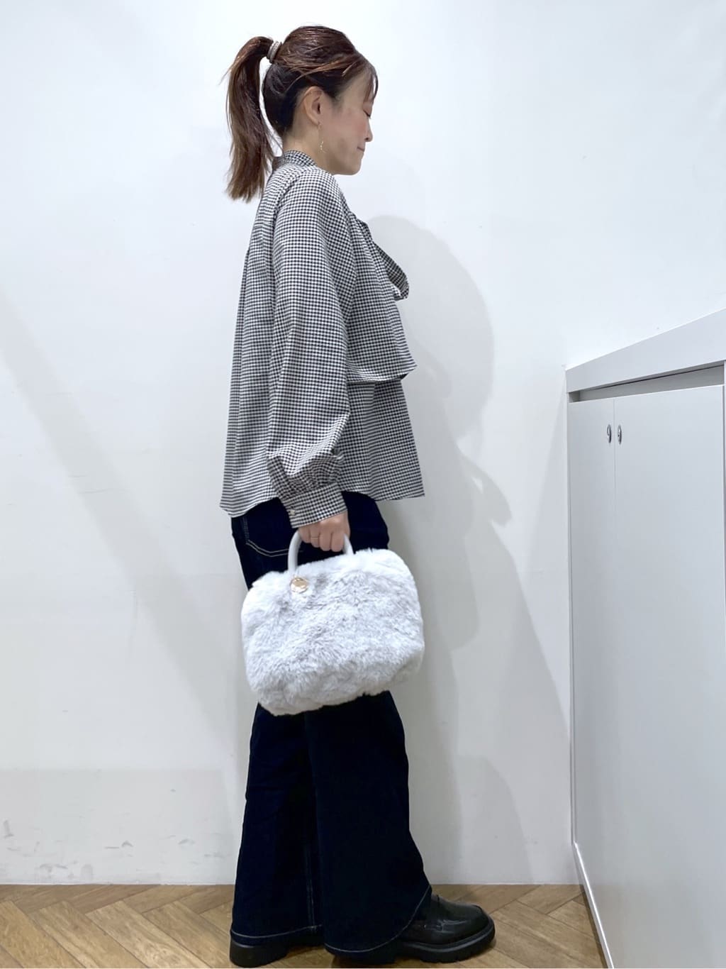 Junさんの「index｜ブークレミドルコート【洗える】」を使ったコーディネート