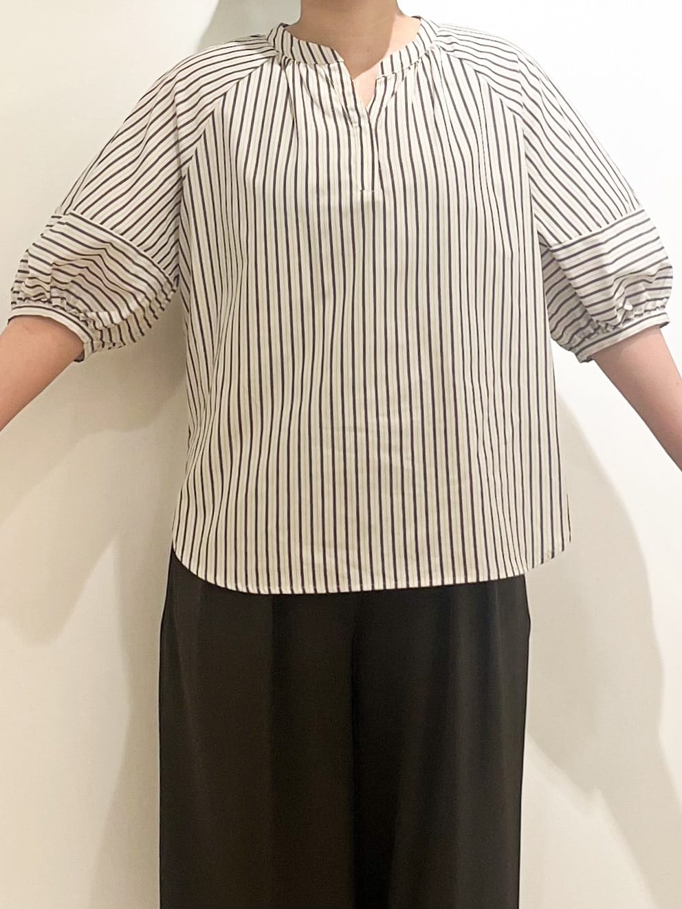 Asukaさんの「Dessin｜【セットアップ可・洗える】ダブルタックワイドパンツ」を使ったコーディネート