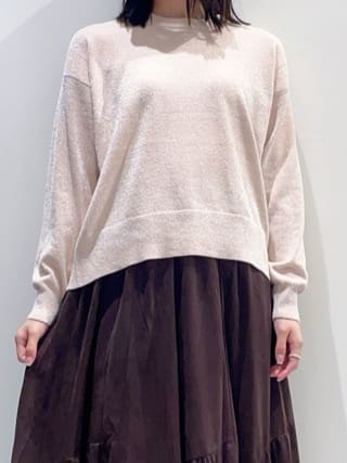 haruさんの「grove｜スエードライク マキシティアードスカート」を使ったコーディネート
