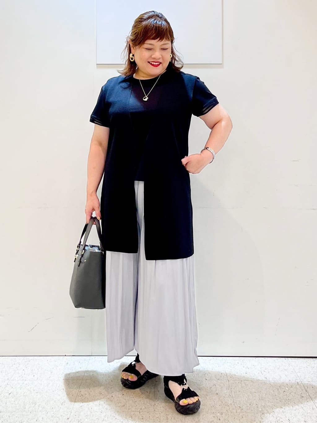 kimmyさんの「Reflect｜【インナーにおすすめ◎】シアーネックデザインプルオーバー」を使ったコーディネート