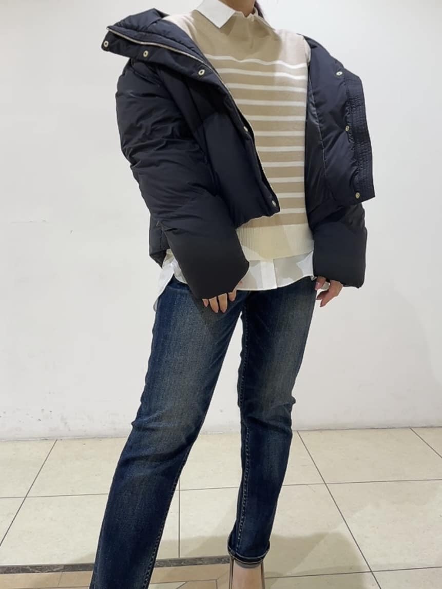 watanabeさんの「UNTITLED｜【トレンド/撥水機能/防寒】ショートダウンコート」を使ったコーディネート