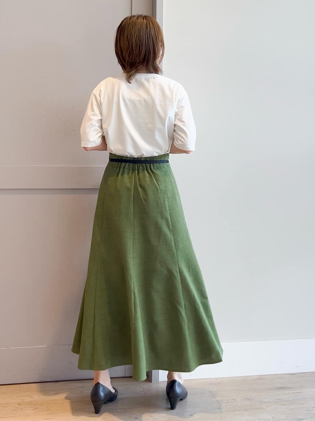 yamakoさんの「grove｜ドットで華やぐ　軽やかマーメイドスカート」を使ったコーディネート