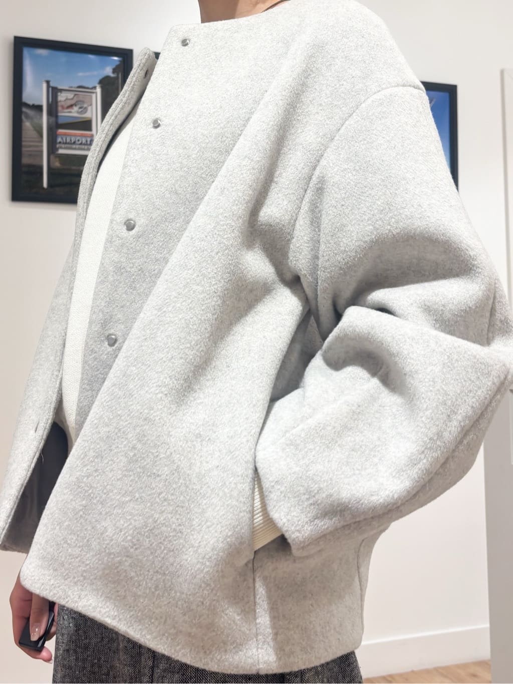 Ririkaさんの「Dessin｜【洗える】Dサガラ刺繍ワッペン付きニット」を使ったコーディネート