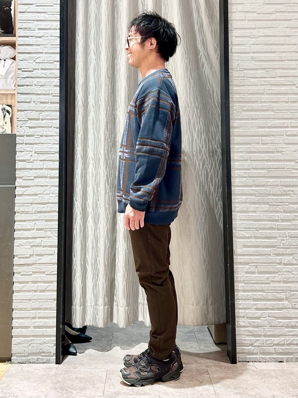 KENJI Iさんの「THE SHOP TK｜【軽くて、暖かい】SORONA／ソロナ 中綿ブルゾン 防風/軽量/洗濯機OK/フード脱着可」を使ったコーディネート