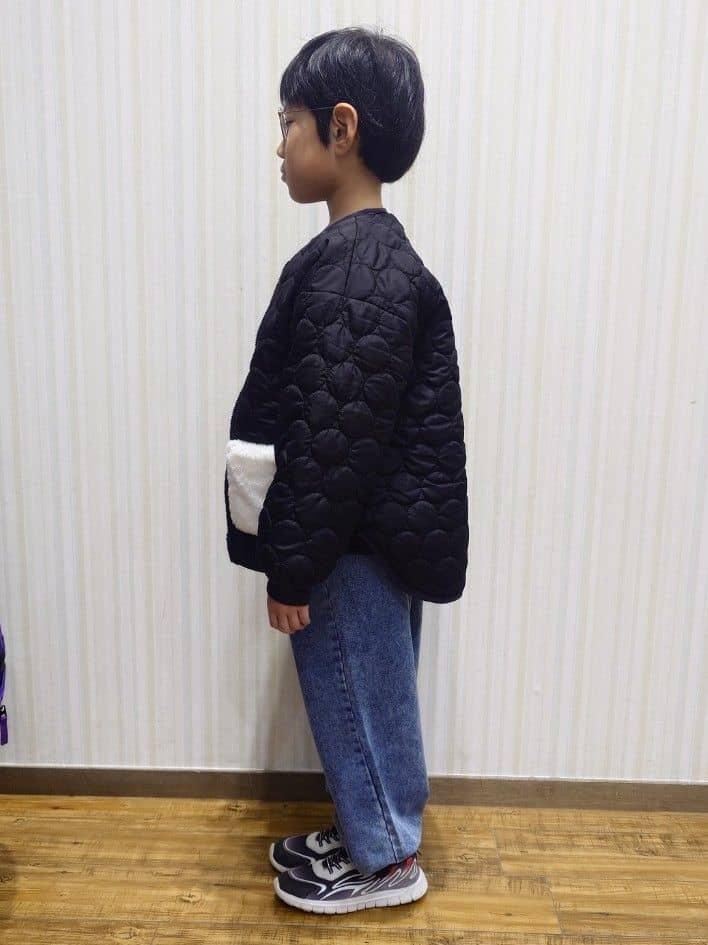 Yuiさんの「SHOO･LA･RUE｜【100-150cm/撥水】キルト&times;ファーリバーシブルブルゾン」を使ったコーディネート