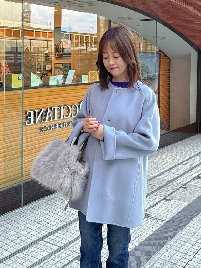 makiさんの「UNTITLED｜【アンサンブル可/洗える/ウール100%】クルーネックウールニット」を使ったコーディネート