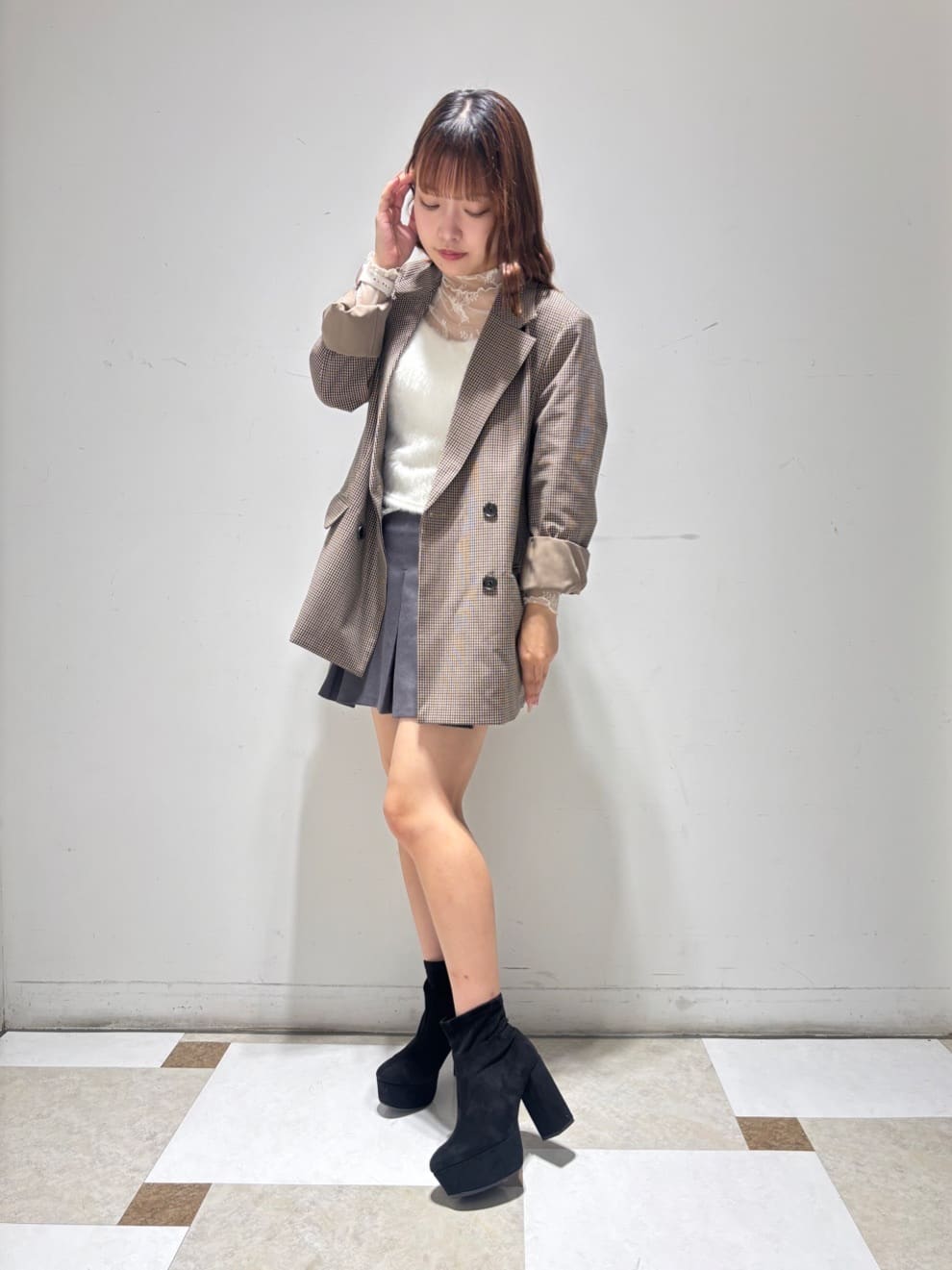 せらら⭐️さんの「ESPERANZA｜ラク盛りショートブーツ」を使ったコーディネート