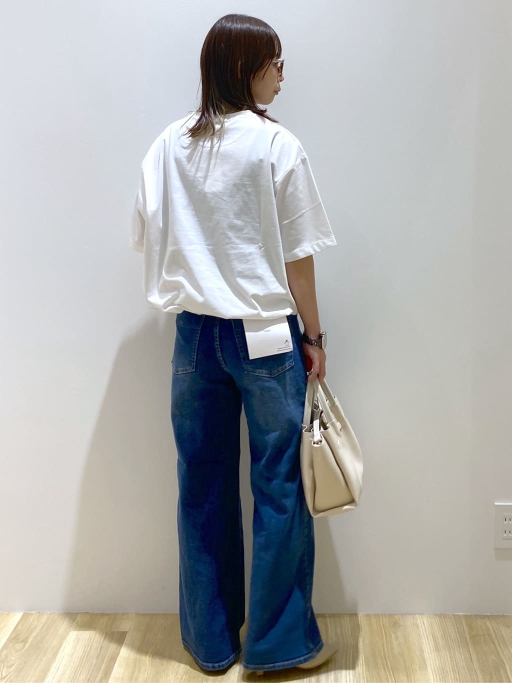 えりさんの「OPAQUE.CLIP｜ストレッチバギーデニム【洗濯機洗い可】《SS～LL》」を使ったコーディネート