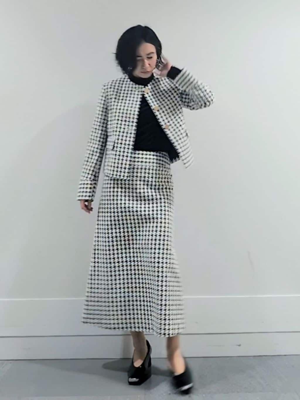 ミズタさんの「UNTITLED｜【セットアップ可能】クラシックチドリ ジャケット」を使ったコーディネート